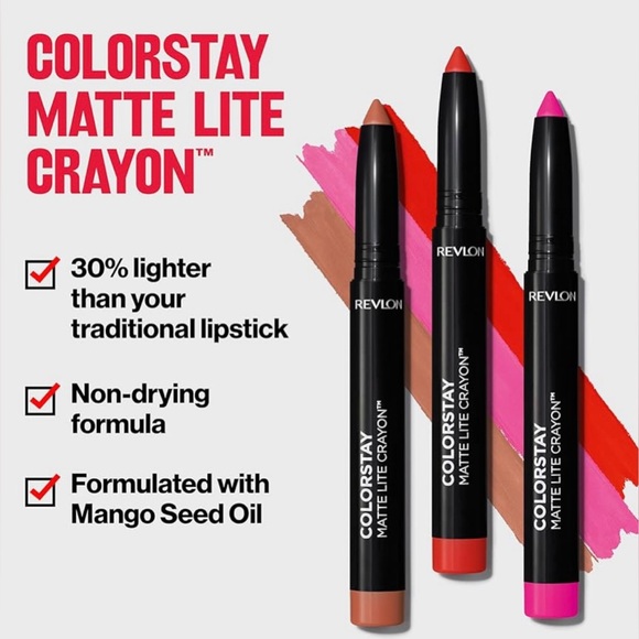Revlon ColorStay Matte Lite Crayon - Mile High - Pink - New - Sealed - Picture 3 of 8